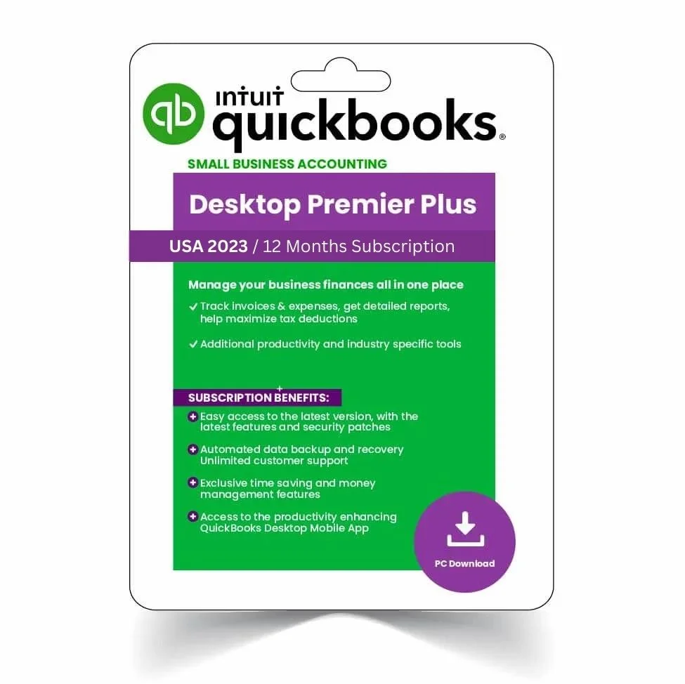 QBks Accounting software Desktop Premier Plus 2023 – 12 Months Subscription