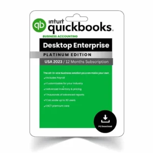QBks Desktop Enterprise 2023 β US Version Advanced Accounting Software 1-Year Subscription